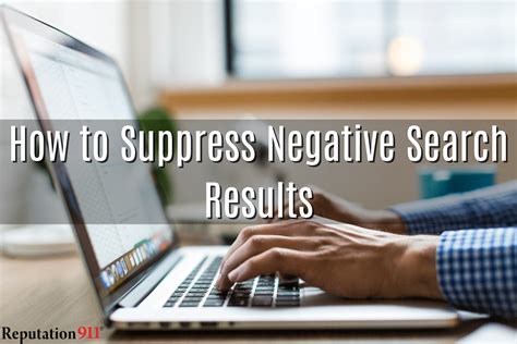 How to Bury and Surpress Negative Search Results in 2024.